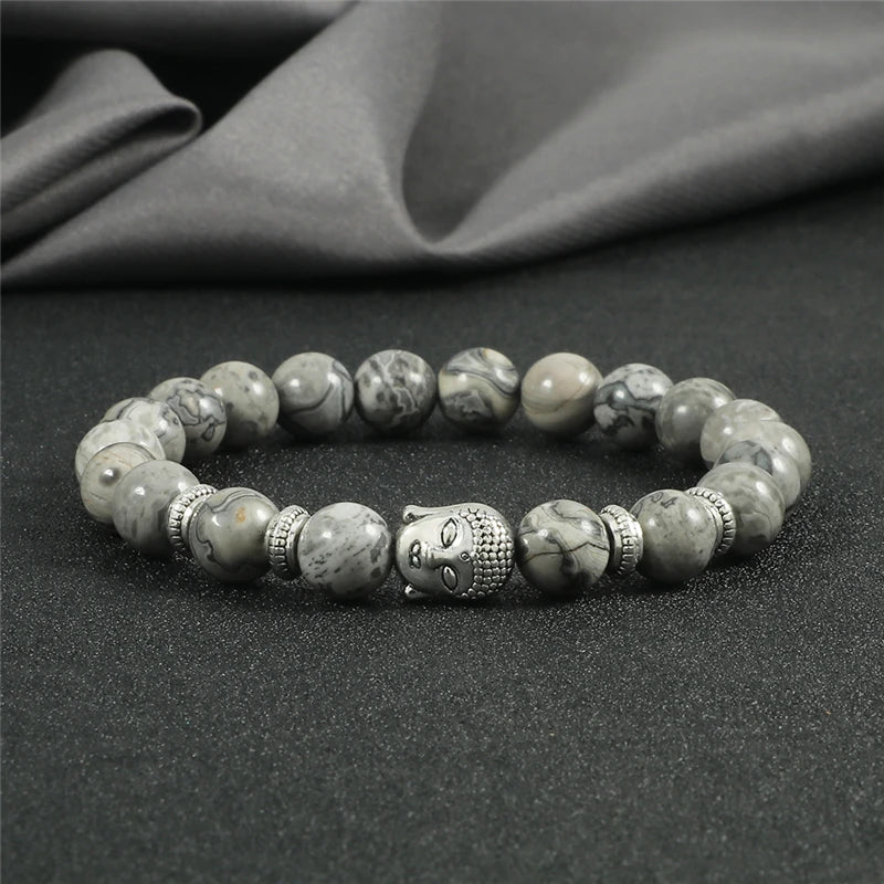 Pulseira Reiki Premium de Buda com Olho de Tigre Natural