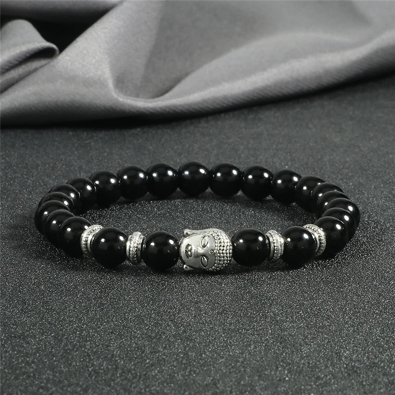 Pulseira Reiki Premium de Buda com Olho de Tigre Natural