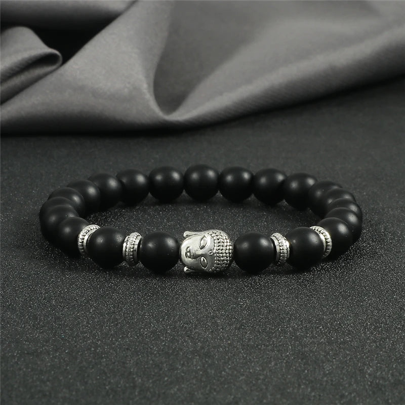 Pulseira Reiki Premium de Buda com Olho de Tigre Natural