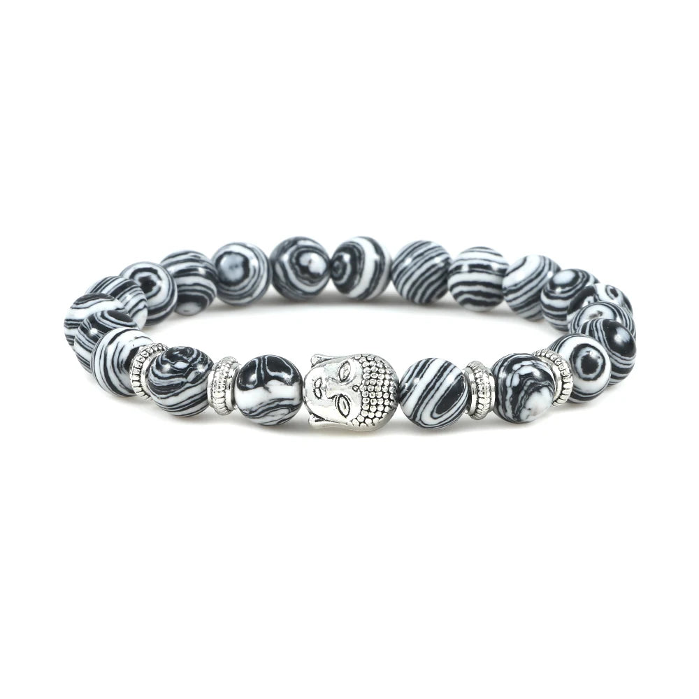 Pulseira Reiki Premium de Buda com Olho de Tigre Natural