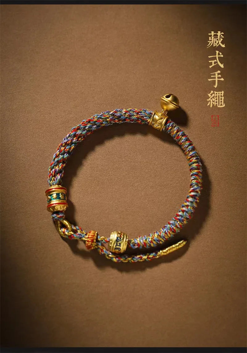 Pulseira Tibetana Artesanal Premium Om Mani Padme Hum