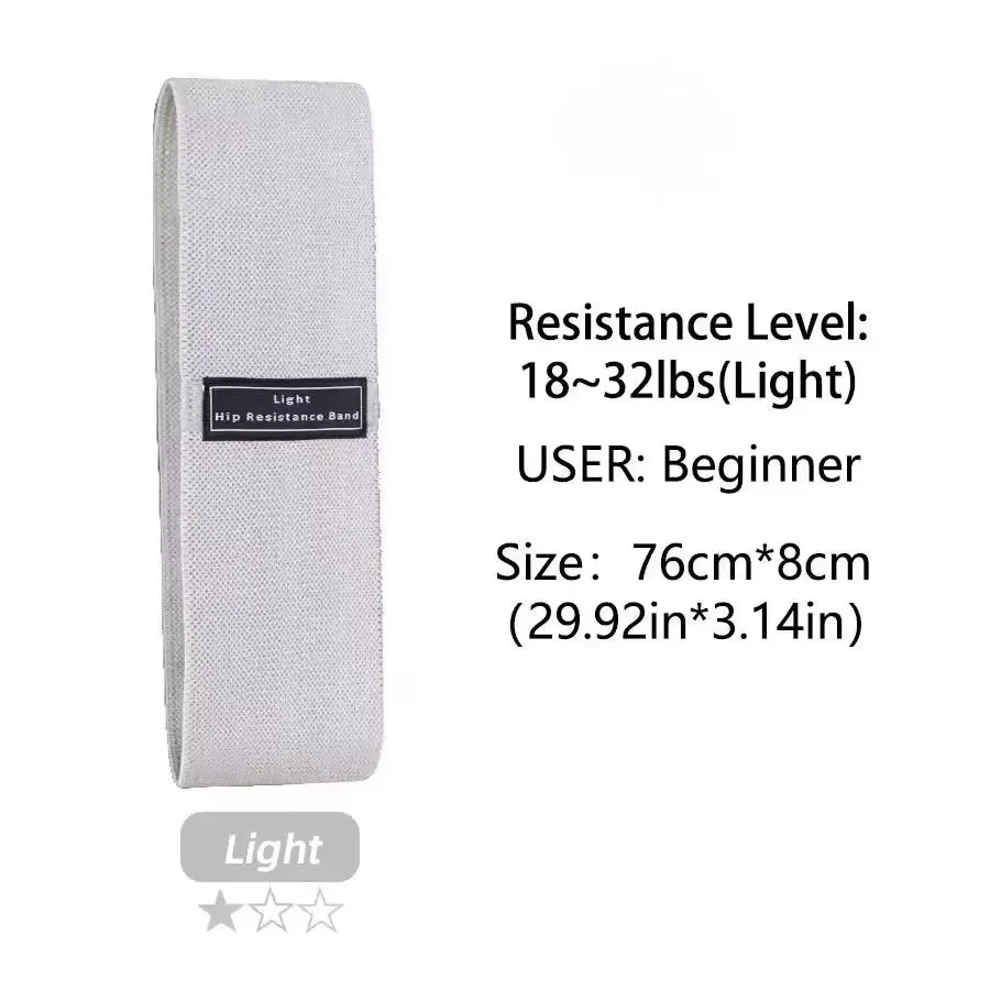 Kit Premium de Faixas de Resistência em Tecido para Glúteos e Coxas