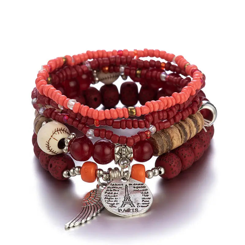 Conjunto Premium de Pulseiras Boho Árvore da Vida