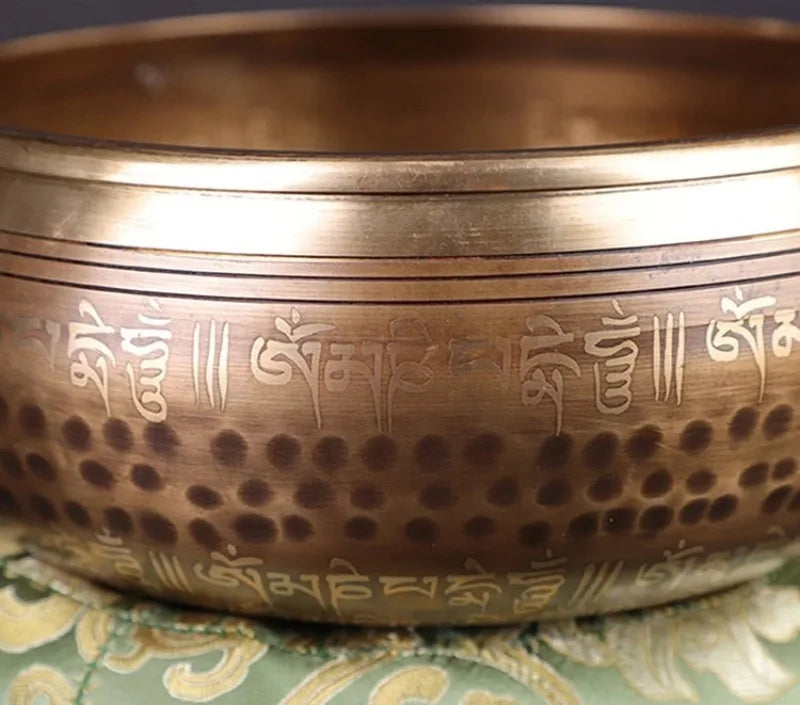 Tigela Tibetana Premium em Cobre Artesanal Nepalesa