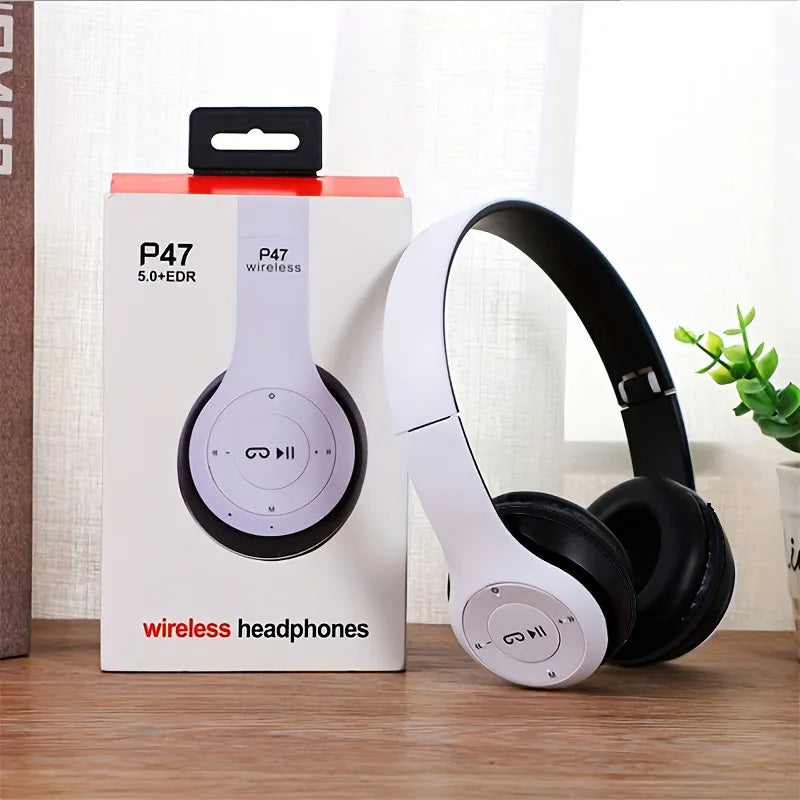 Headset Estéreo Premium P47 Bluetooth 5.0 Dobrável