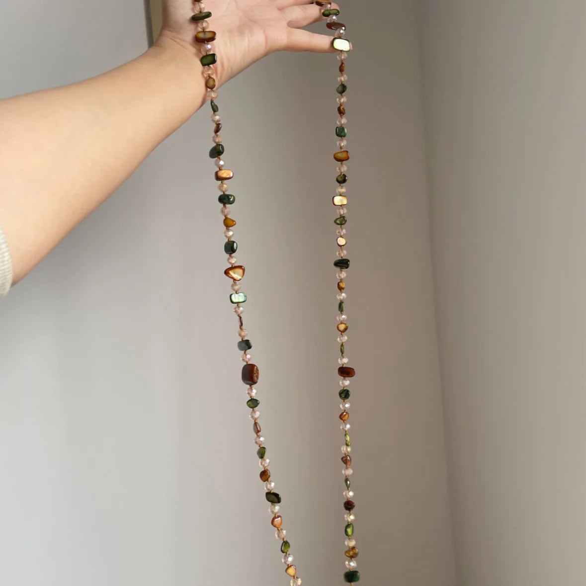 Colar Boho Vintage Premium de Pedra Natural Irregular