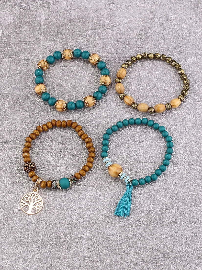 Kit de Pulseiras Boho Premium Árvore da Vida