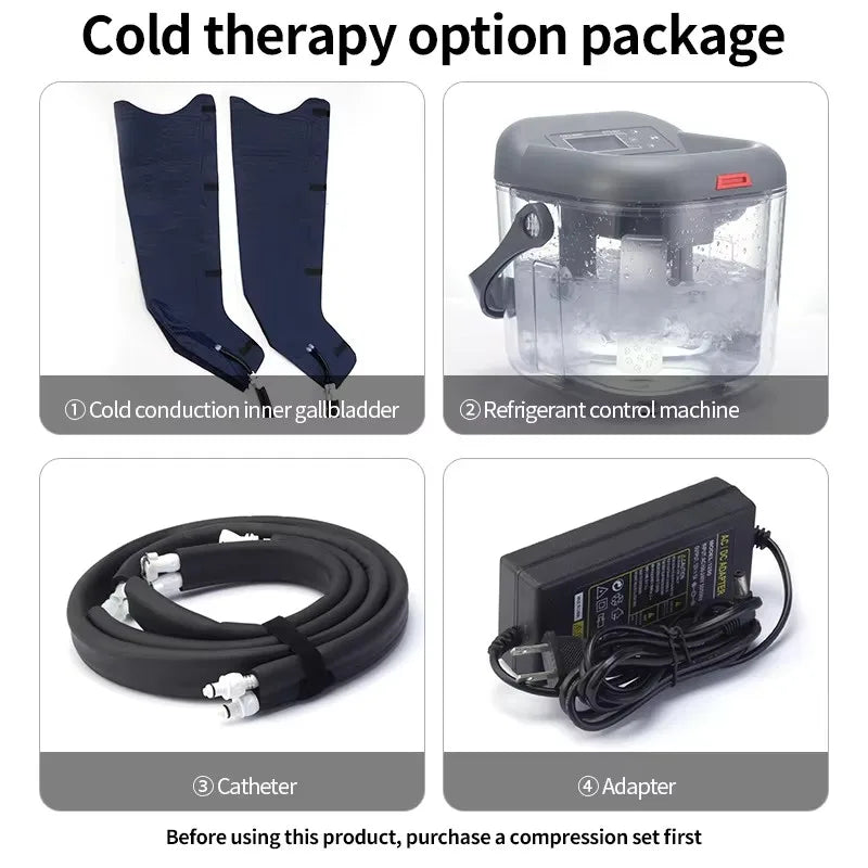 Botas de Pressoterapia Premium JILI com 6 Câmaras