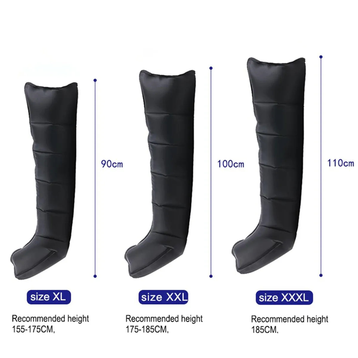 Botas de Pressoterapia Premium JILI com 6 Câmaras