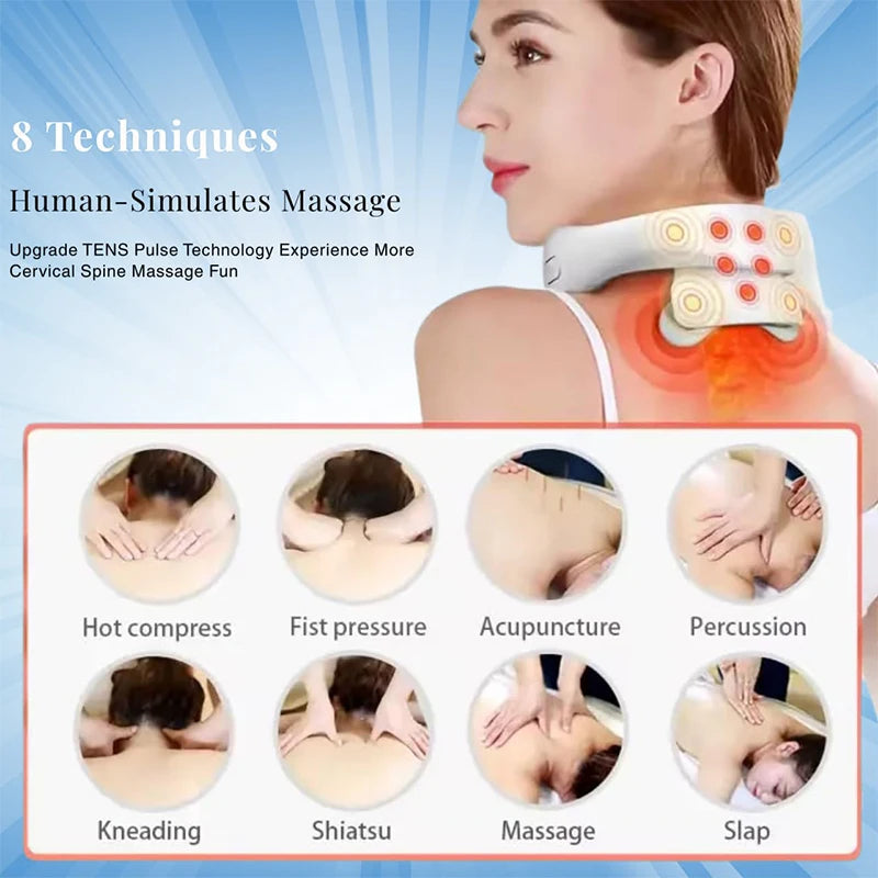 Massageador Cervical Elétrico Premium Inteligente