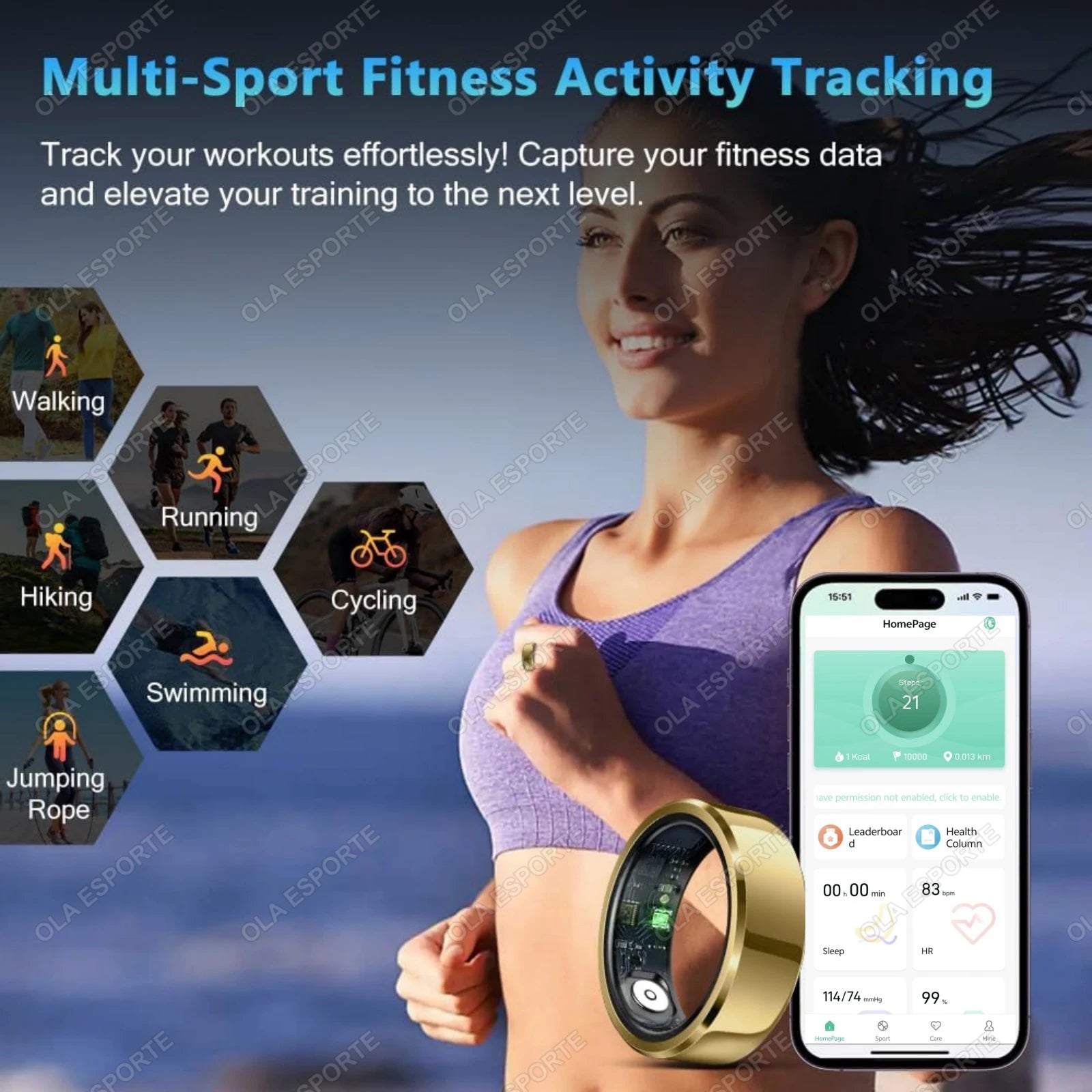 Smart Ring Premium — Monitoramento Completo de Saúde