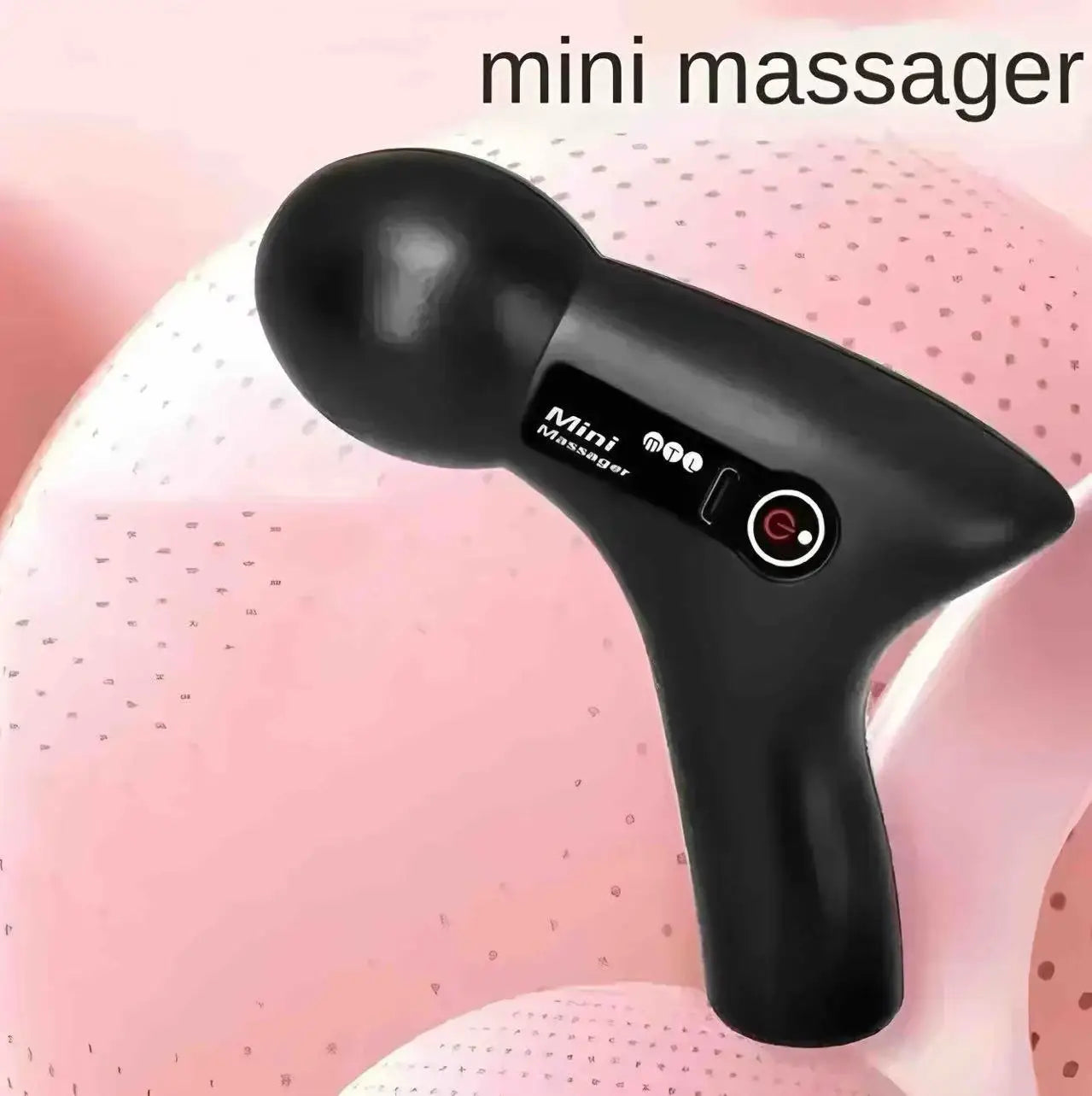 Mini Pistola de Massagem Elétrica Premium com Tela LCD