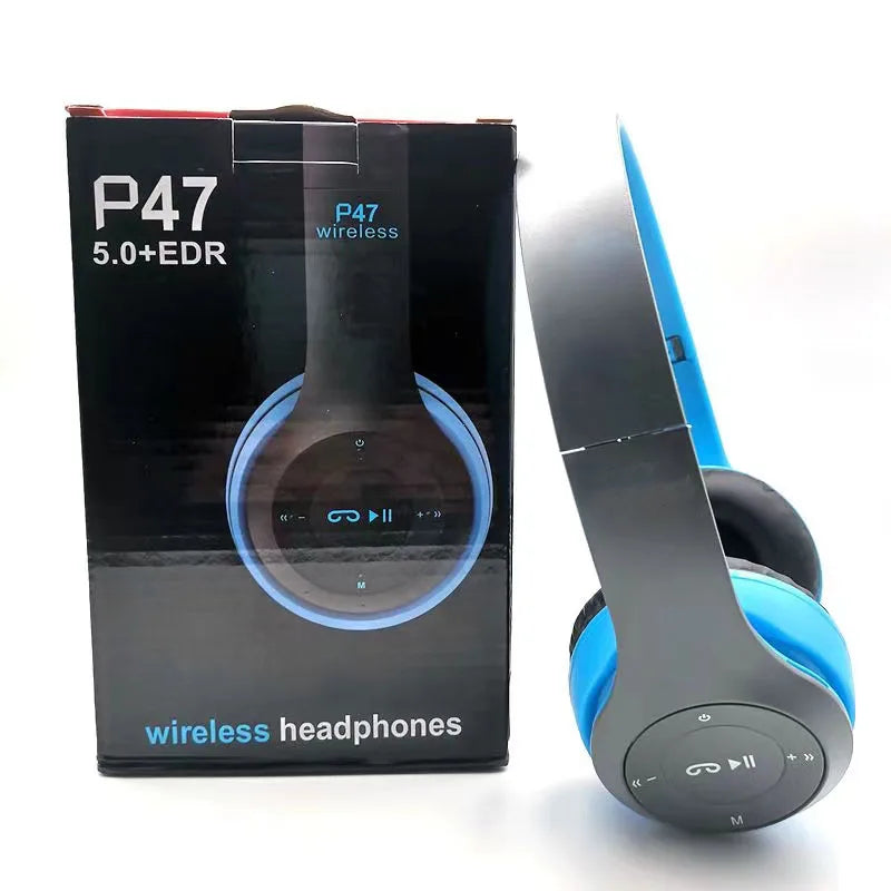 Headset Estéreo Premium P47 Bluetooth 5.0 Dobrável