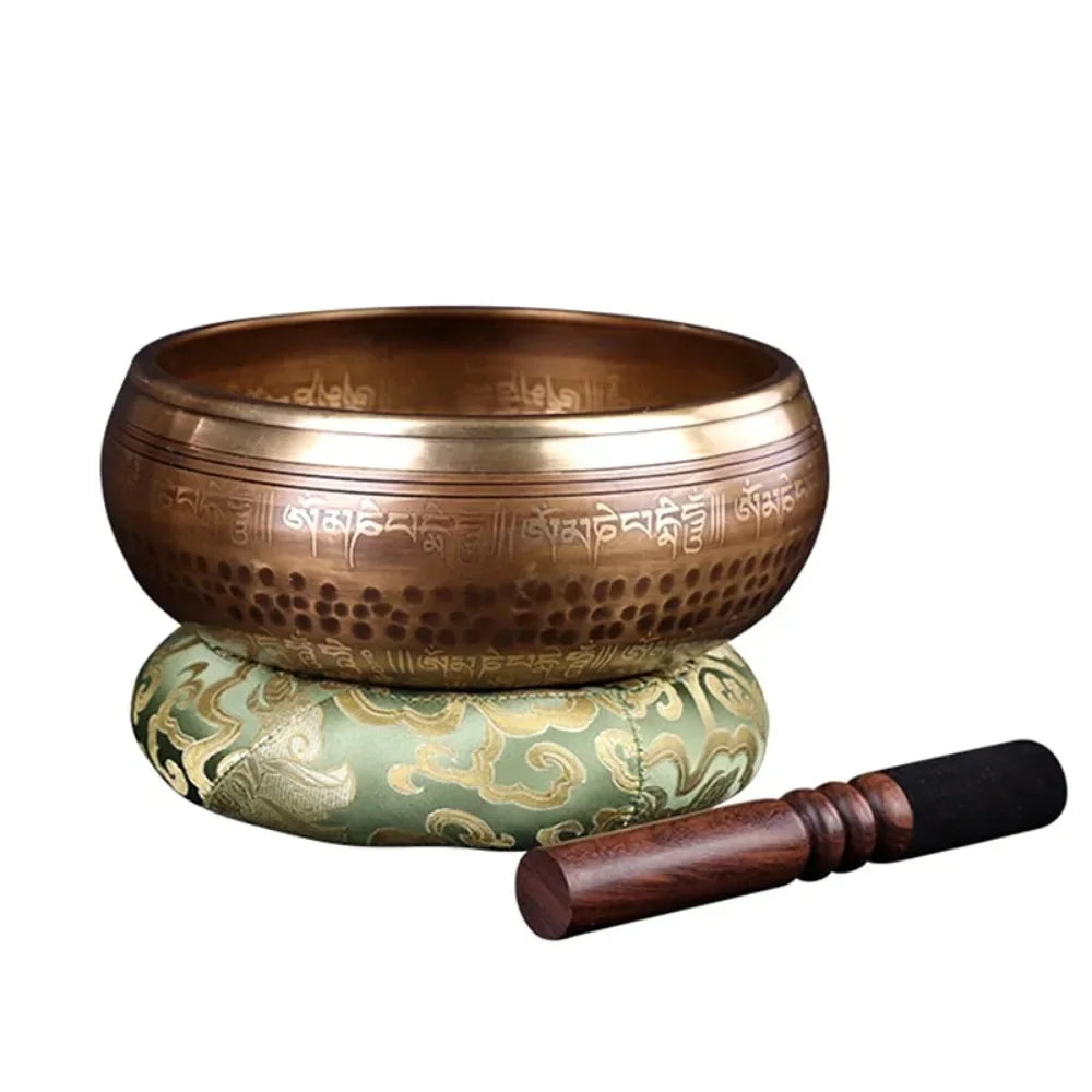 Tigela Tibetana Premium em Cobre Artesanal Nepalesa