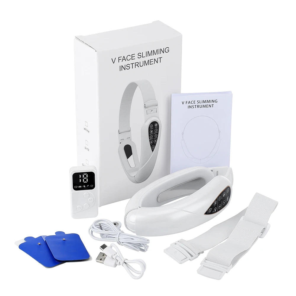 Aparelho Facial Elétrico Premium V-Face com LED