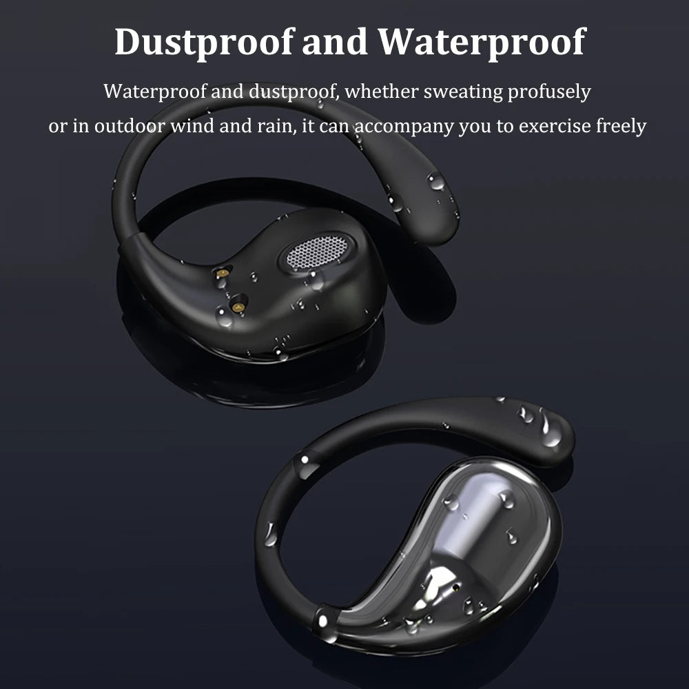 Fone de Ouvido Premium TWS Bluetooth 5.4 com Gancho
