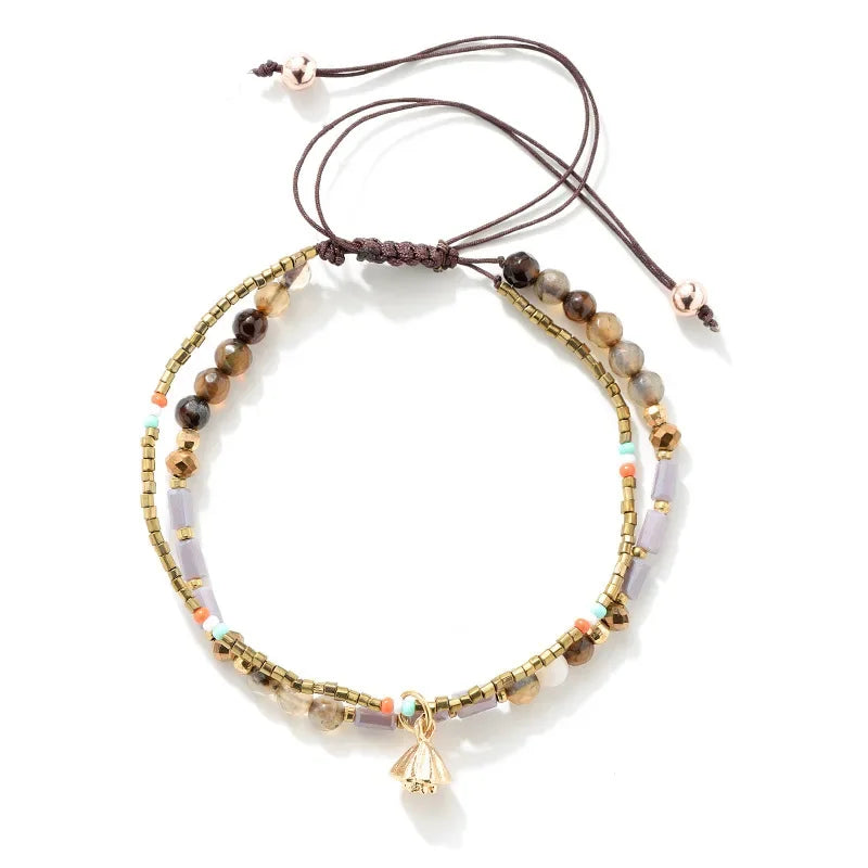 Pulseira Mini Boho Premium de Miçangas Multicamadas