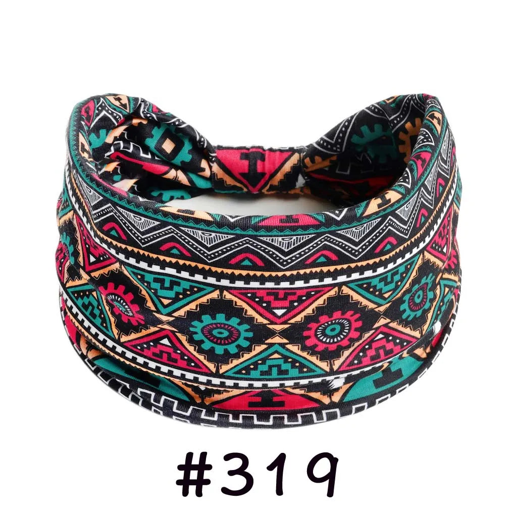 Faixa de Cabelo Turbante Boho Premium