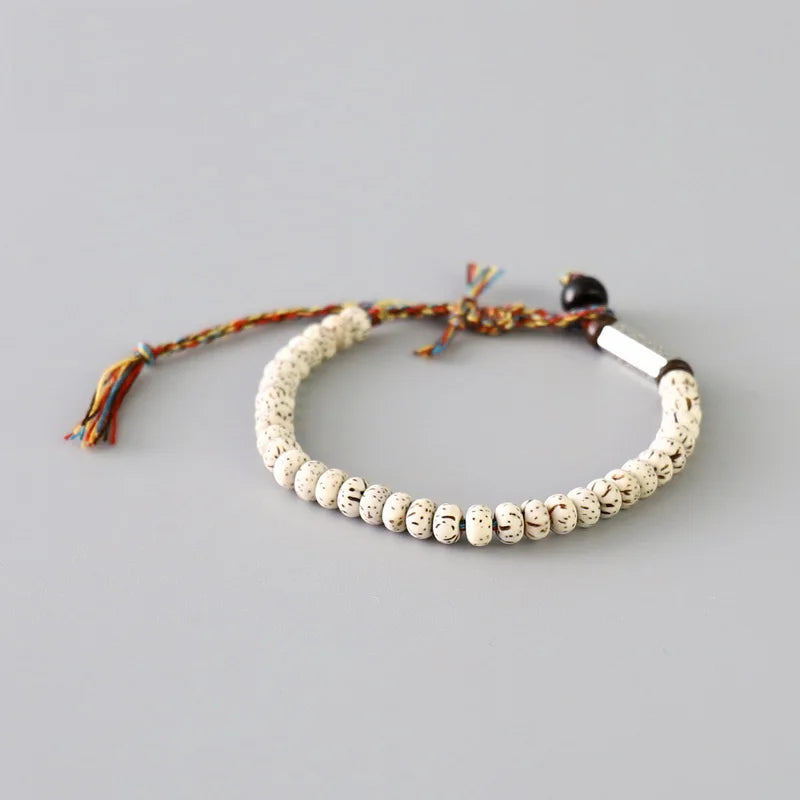 Pulseira Budista Tibetana Premium com Mantra das Seis Palavras