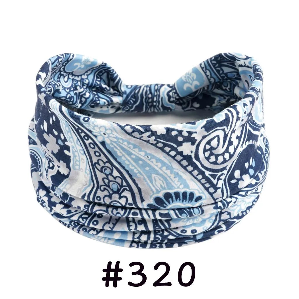 Faixa de Cabelo Turbante Boho Premium