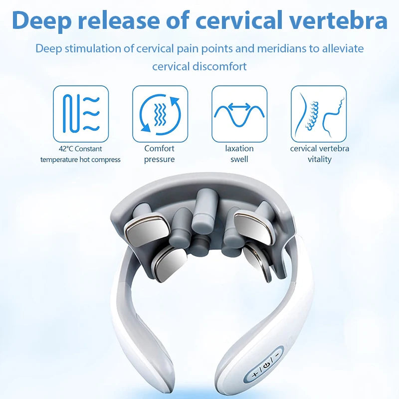 Massageador Cervical Elétrico Premium Inteligente
