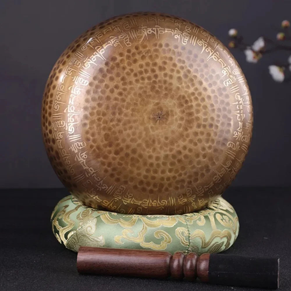 Tigela Tibetana Premium em Cobre Artesanal Nepalesa