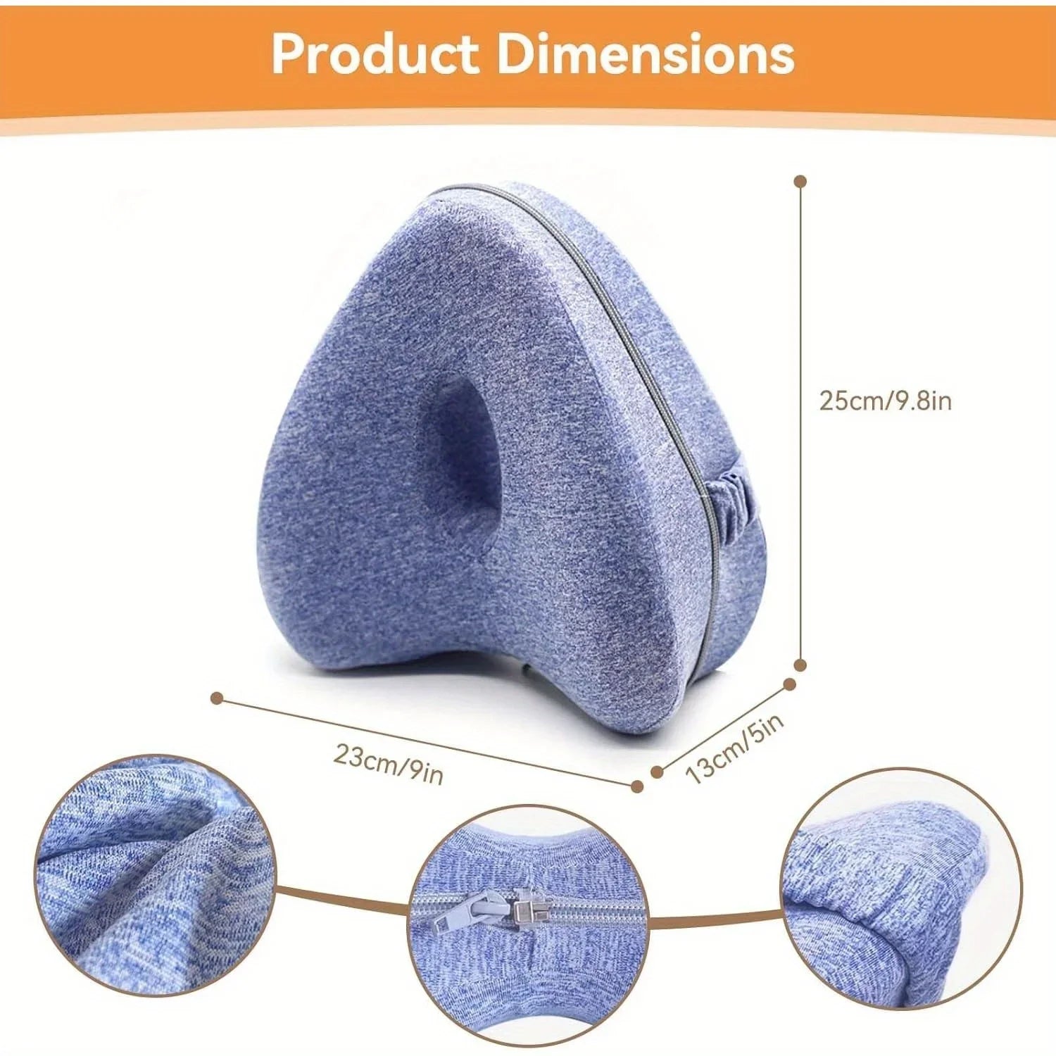 Travesseiro Ortopédico de Memory Foam para Pernas e Joelhos