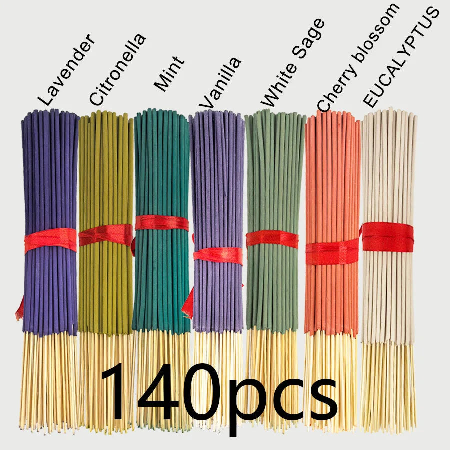 Kit Premium com 7 Conjuntos e 140 Varetas de Incenso