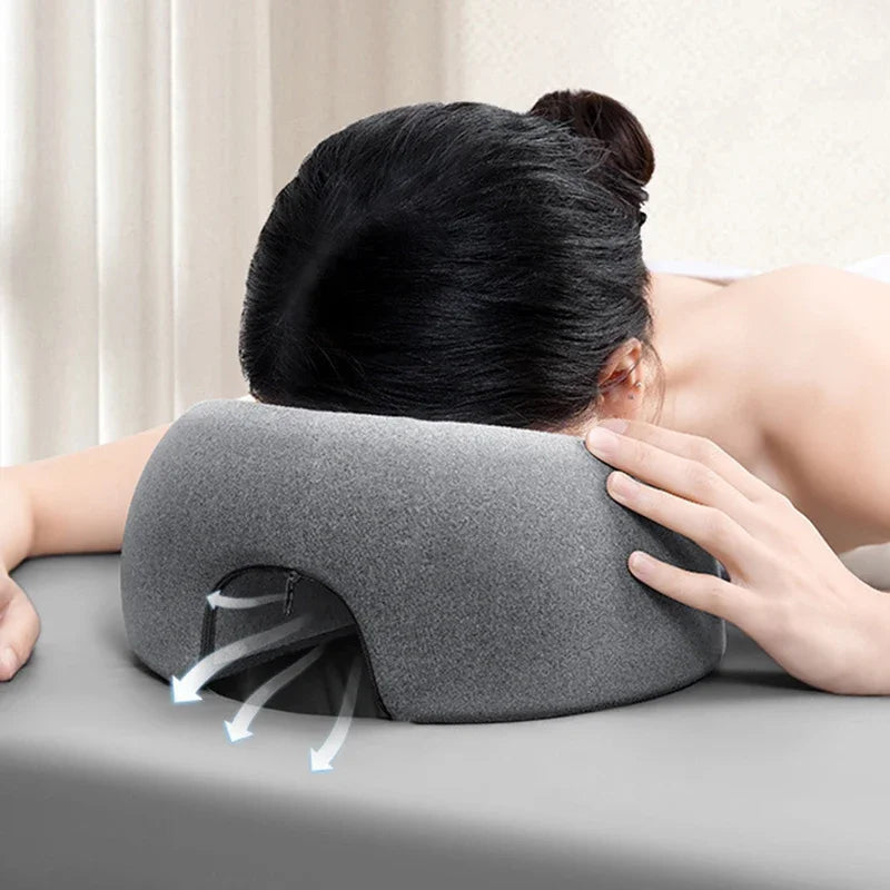 Travesseiro Ergonômico Premium para Deitar de Bruços em Memory Foam