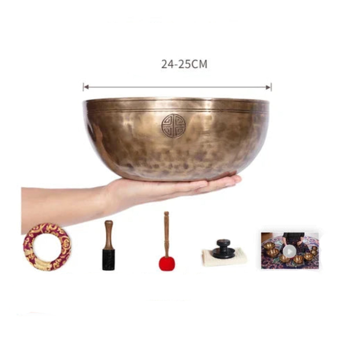 Tigela Tibetana Premium de Canto Lua Cheia