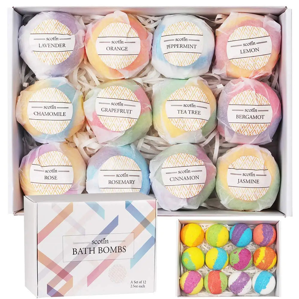 Kit Premium com 12 Bombas de Banho Naturais Artesanais