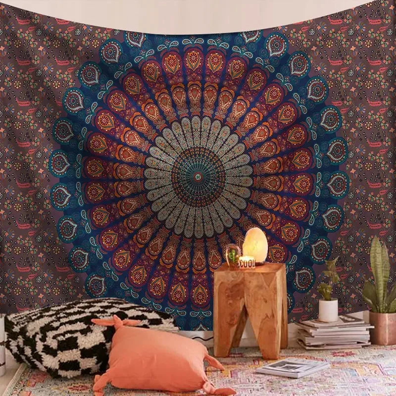 Tapeçaria Mandala Boho Premium