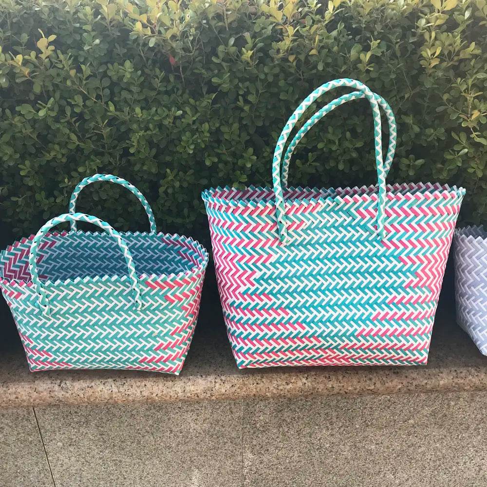 Large Capacity Beach Shopping Bags Woven Shoulder Bag Women Handmade Straw Handbags Summer Travel Bag - Aloha Spirit Store