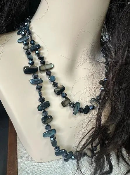 Colar Boho Vintage Premium de Pedra Natural Irregular