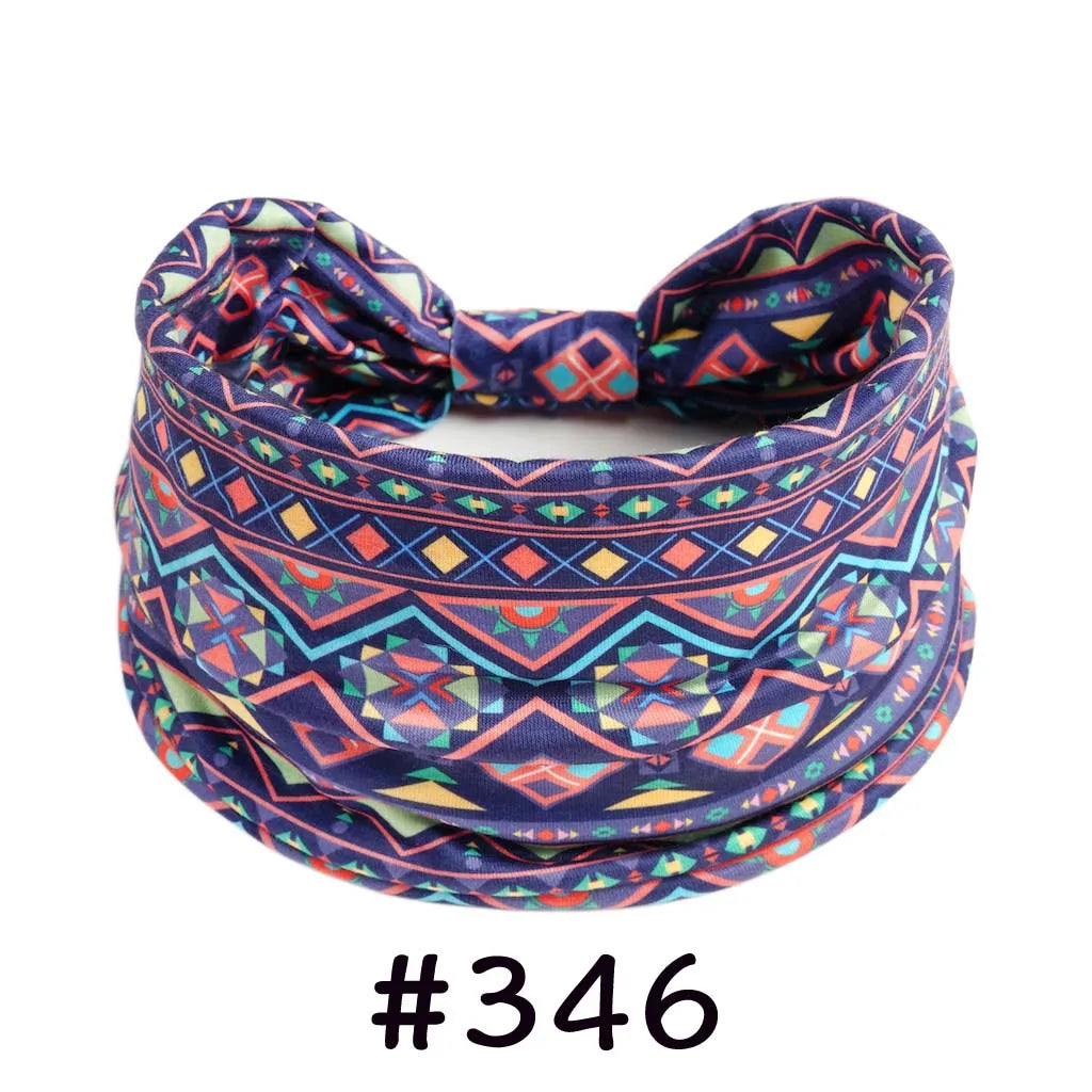 Faixa de Cabelo Turbante Boho Premium