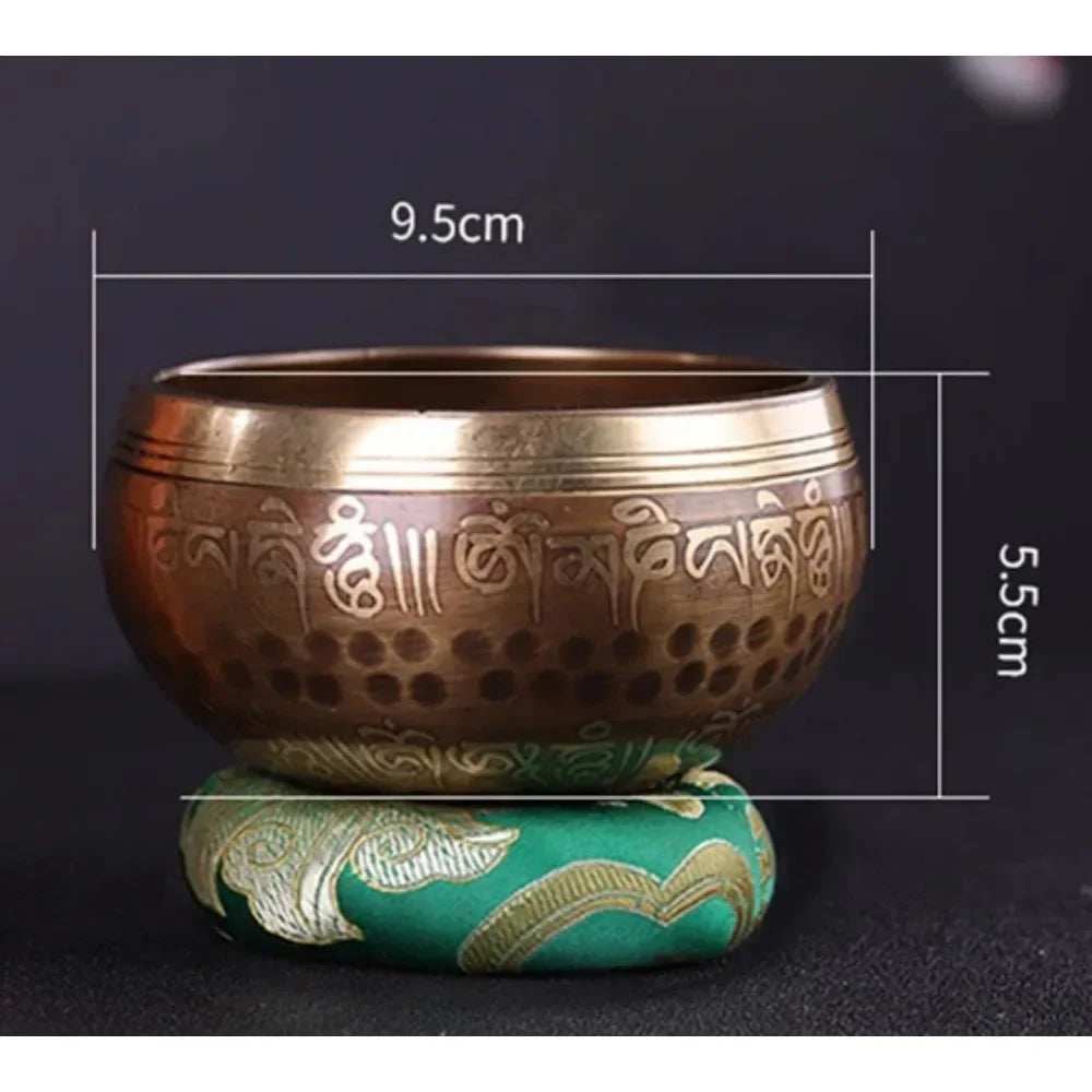 Tigela Tibetana Premium em Cobre Artesanal Nepalesa