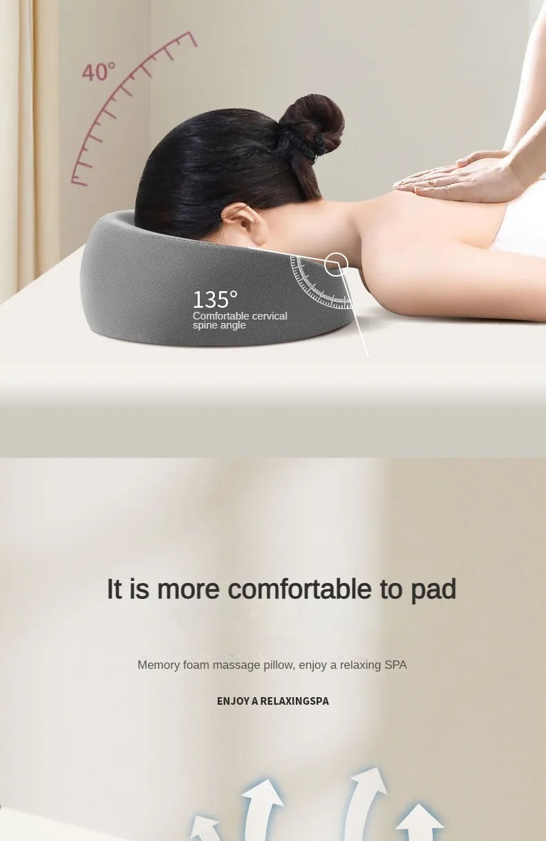 Travesseiro Ergonômico Premium para Deitar de Bruços em Memory Foam