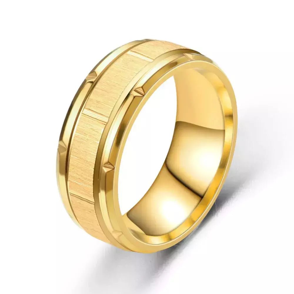 Anel de Tungstênio: Estilo e Força ouro 8mm 12 vendido por Aloha Spirit Store