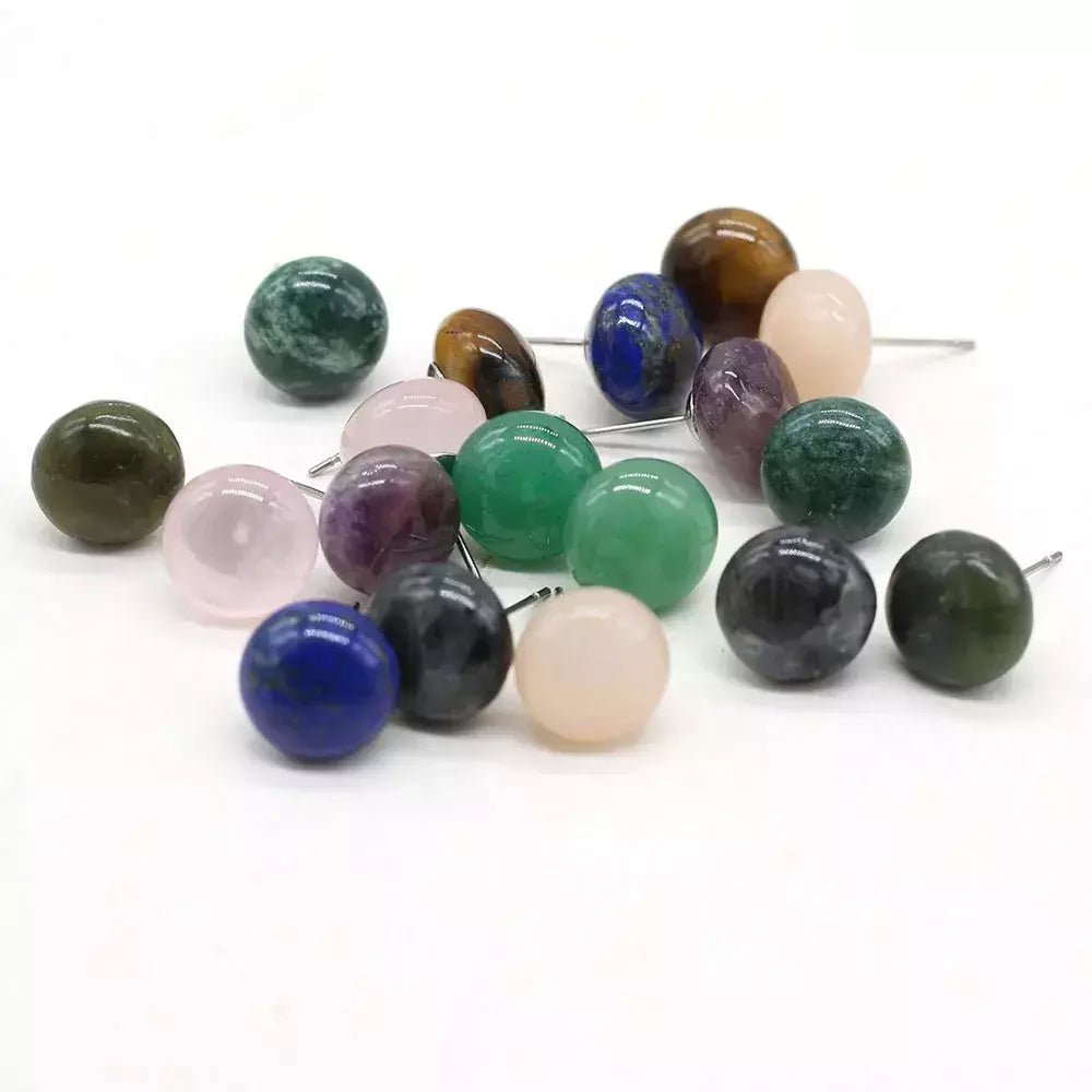 Brincos de Pedras e Cristais Naturais Lápis lazúli vendido por Aloha Spirit Store