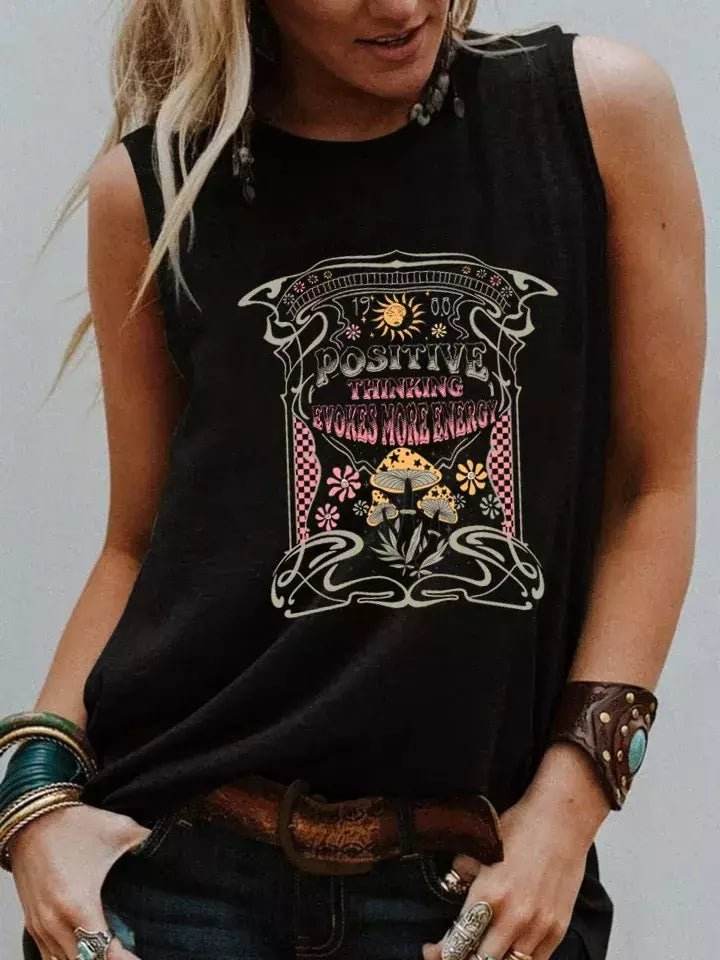 Regata Estilo Boho Vintage Cogumelos - Aloha Spirit Store