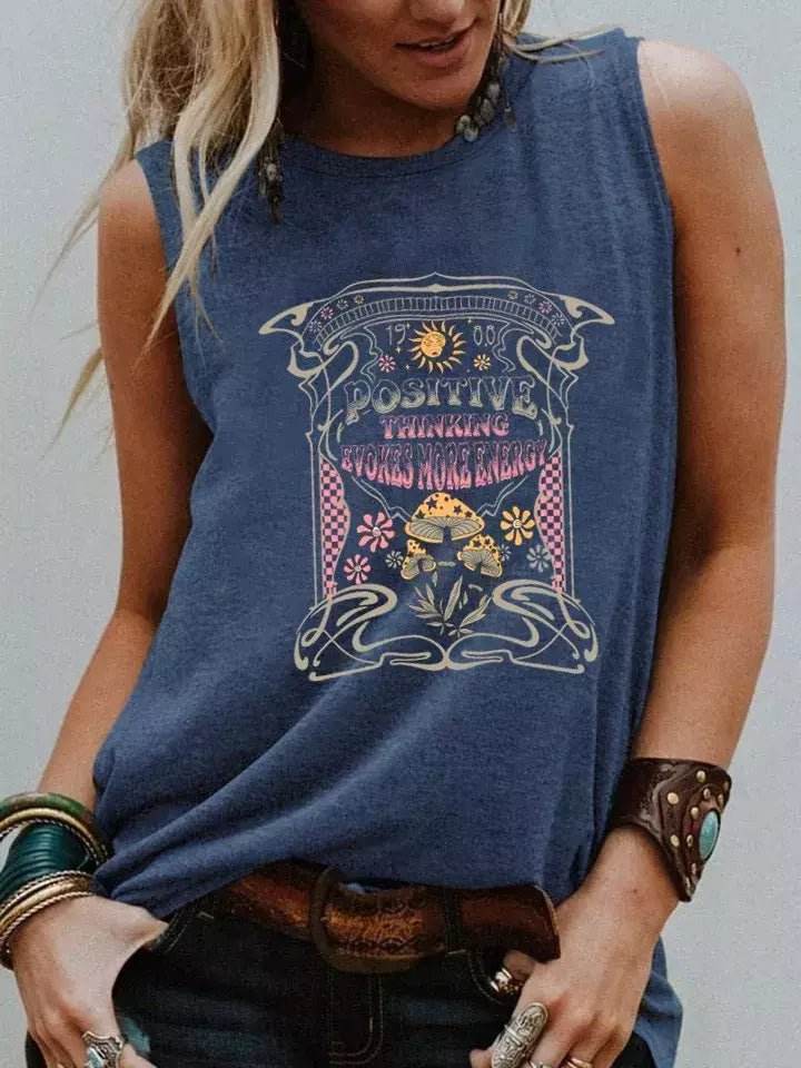 Regata Estilo Boho Vintage Cogumelos - Aloha Spirit Store