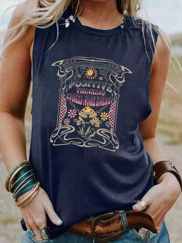 Regata Estilo Boho Vintage Cogumelos - Aloha Spirit Store