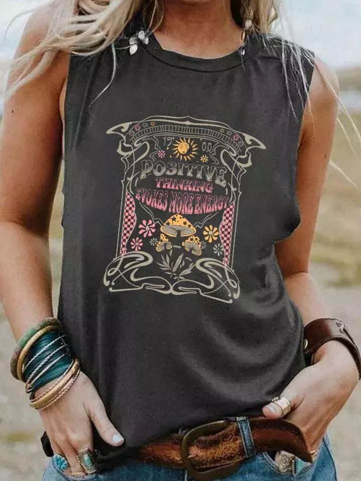 Regata Estilo Boho Vintage Cogumelos - Aloha Spirit Store