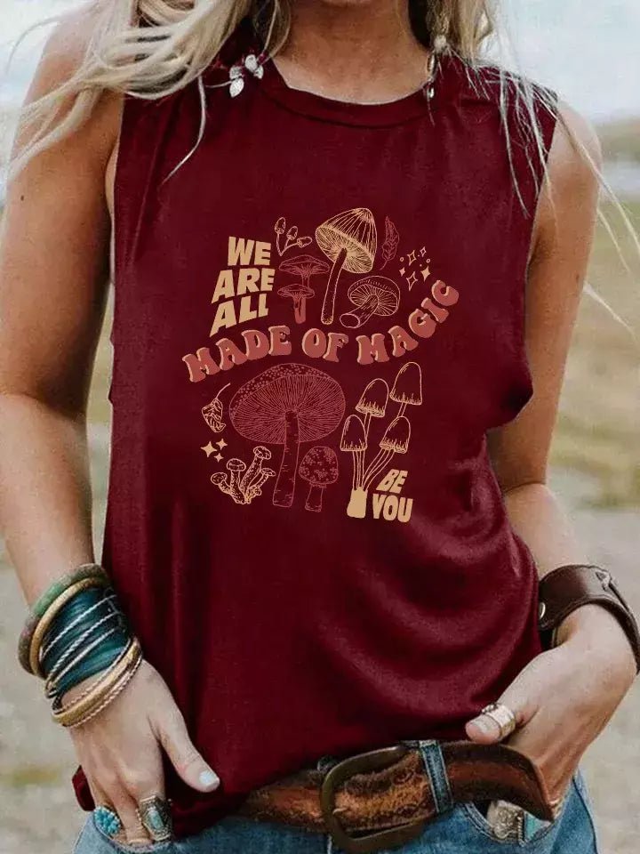 Camiseta Casual - Estampa Cogumelos Verde L vendido por Aloha Spirit Store