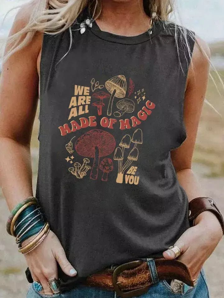 Camiseta Casual - Estampa Cogumelos Verde L vendido por Aloha Spirit Store