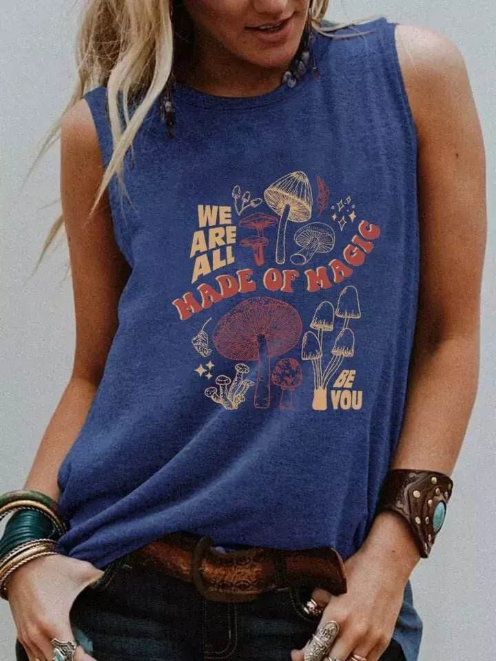 Regata Boho Vintage Cogumelos - Aloha Spirit Store