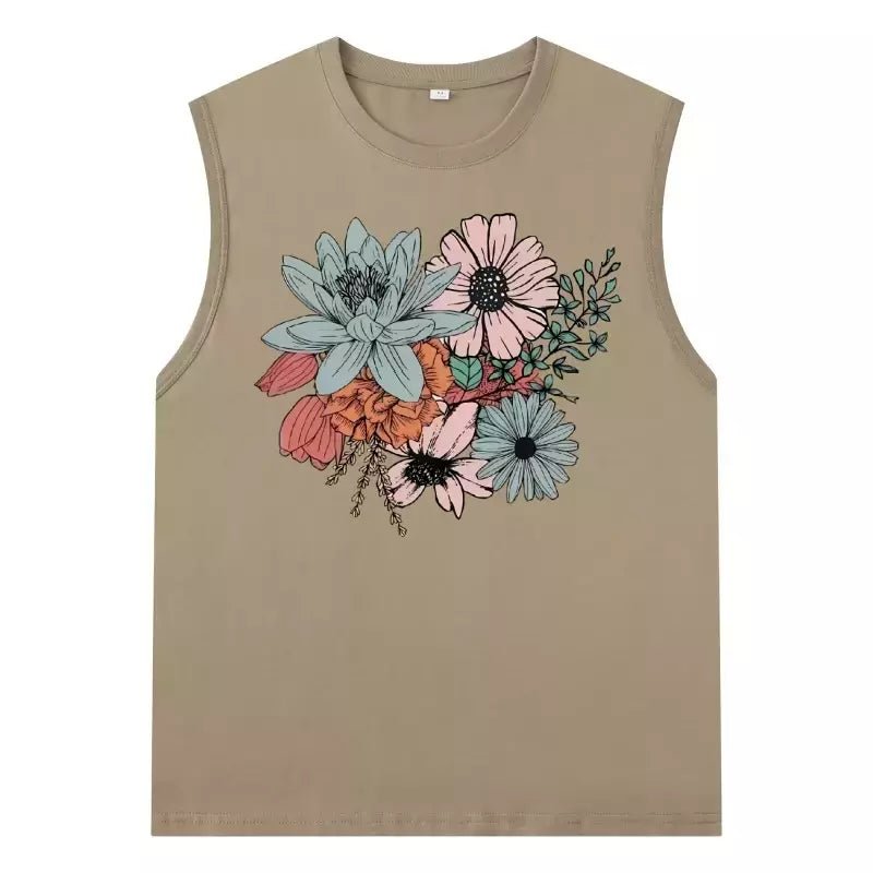 Camiseta Casual - Estampa Floral Cinza escuro M vendido por Aloha Spirit Store