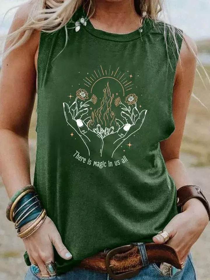 Regata Boho Vintage a Magia nas Mãos - Aloha Spirit Store