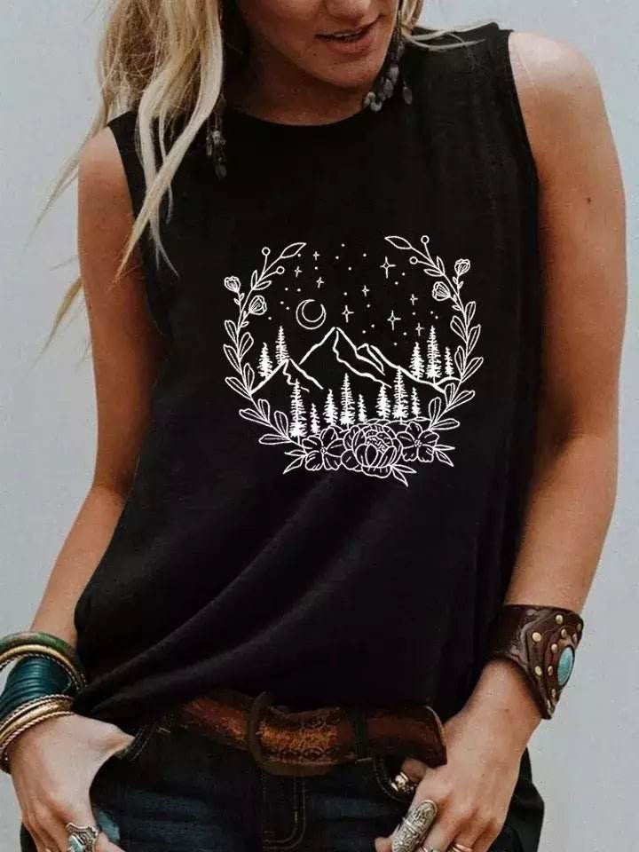 Regata Boho Vintage Montanha e Natureza - Aloha Spirit Store