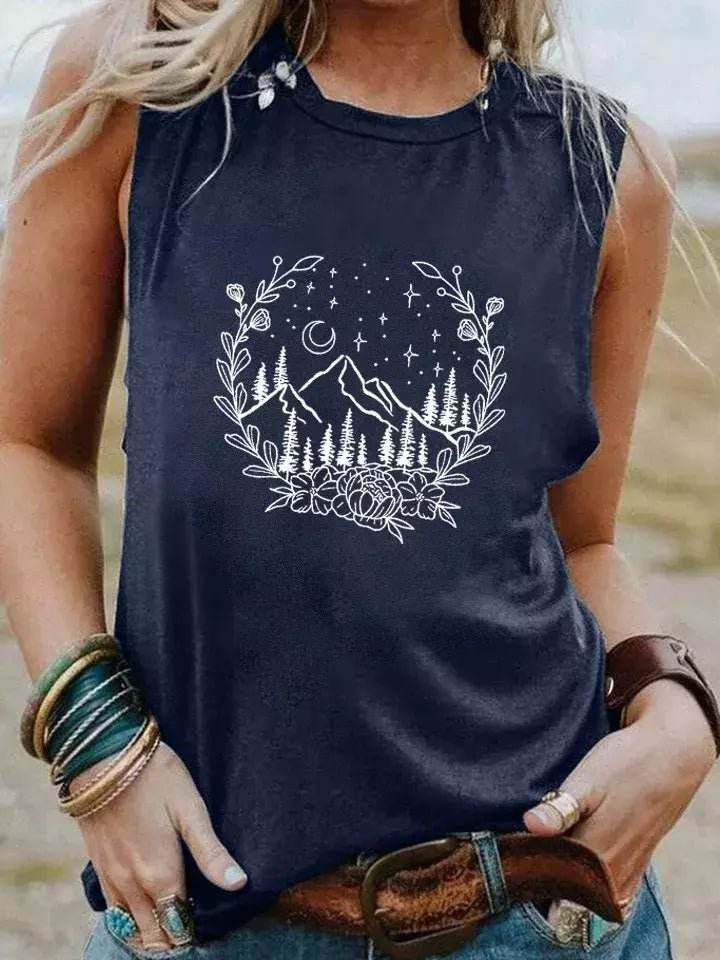 Regata Boho Vintage Montanha e Natureza - Aloha Spirit Store